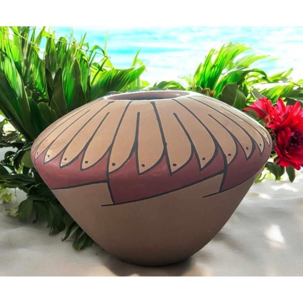 Mata Ortiz Pottery Seed Pot Abigail Marin‎ Paquime Folk Art Mexico Ceramic Clay